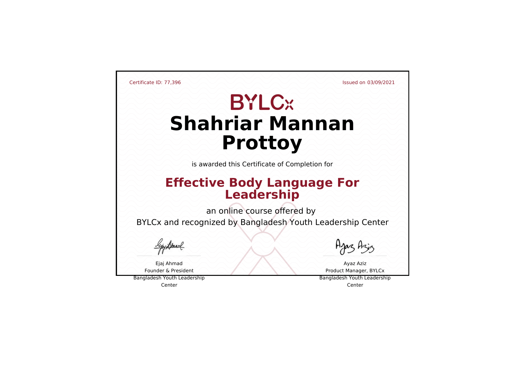 Certification 2